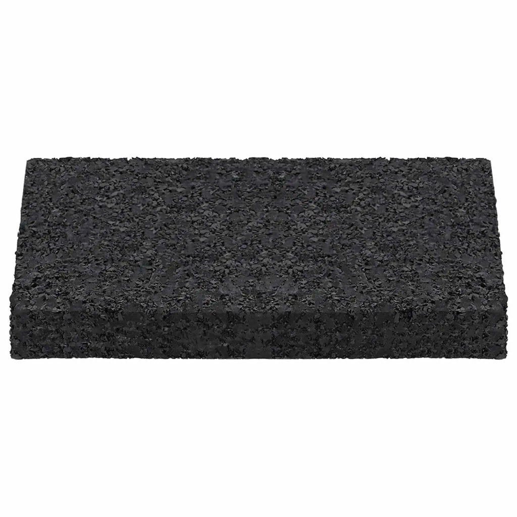 Pad per patio in granuli di gomma Nero 6 x 9 x 1 cm Gomma