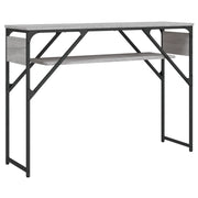 Tavolo Consolle | Tavolo d'Ingresso Ripiano Grigio Sonoma 105x30x75cm Multistrato