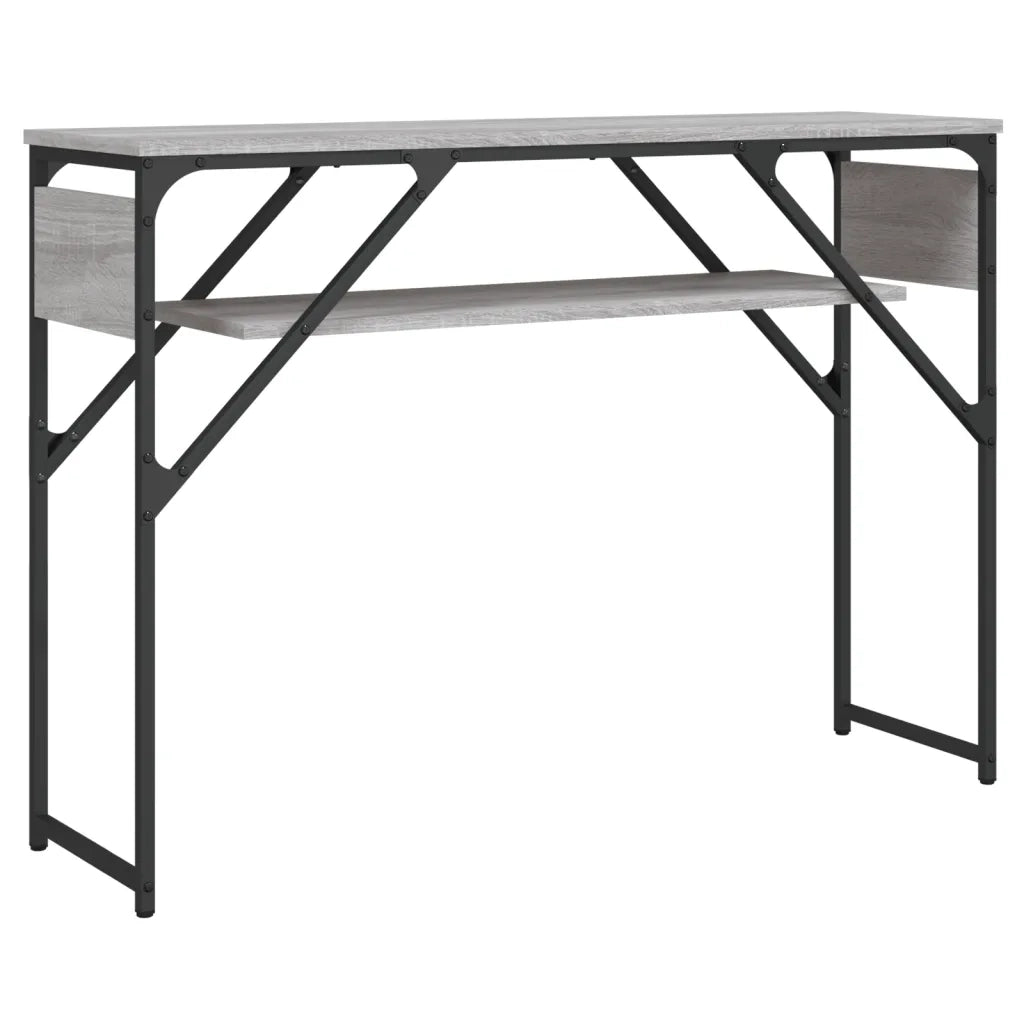 Tavolo Consolle | Tavolo d'Ingresso Ripiano Grigio Sonoma 105x30x75cm Multistrato