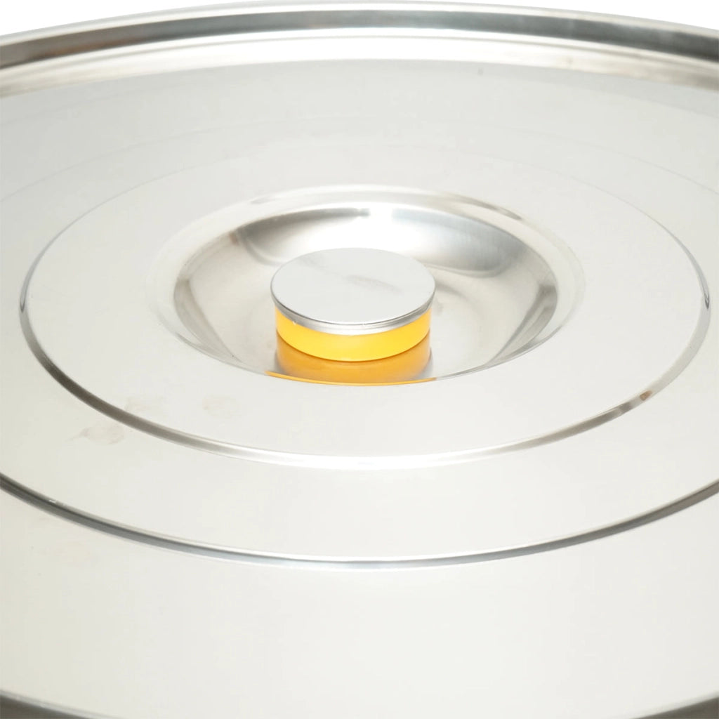 Maturatore in acciaio inox con coperchio per miele, capacità 300 kg