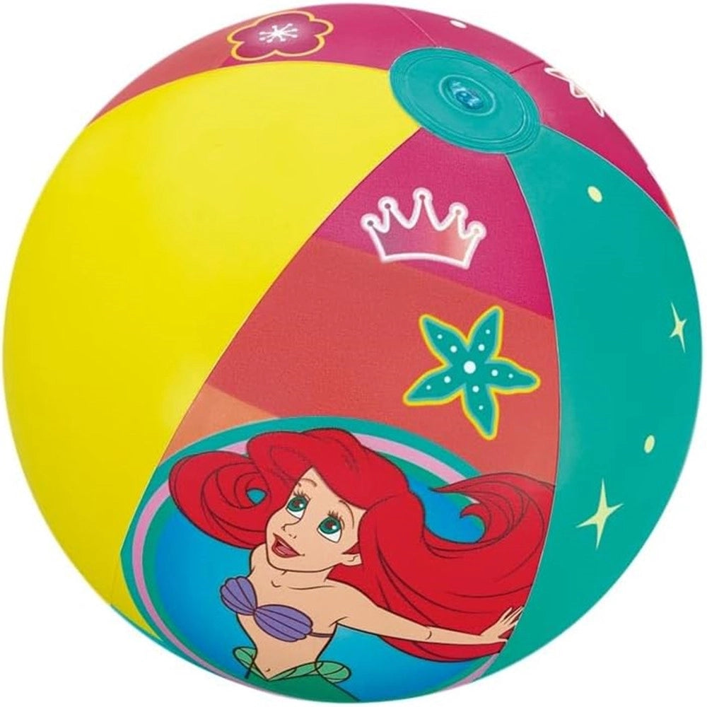 Trade Shop - Pallone Da Spiaggia Piscina Gonfiabile Tema Principesse Disney Bambine 2+anni 51cm 91042w -