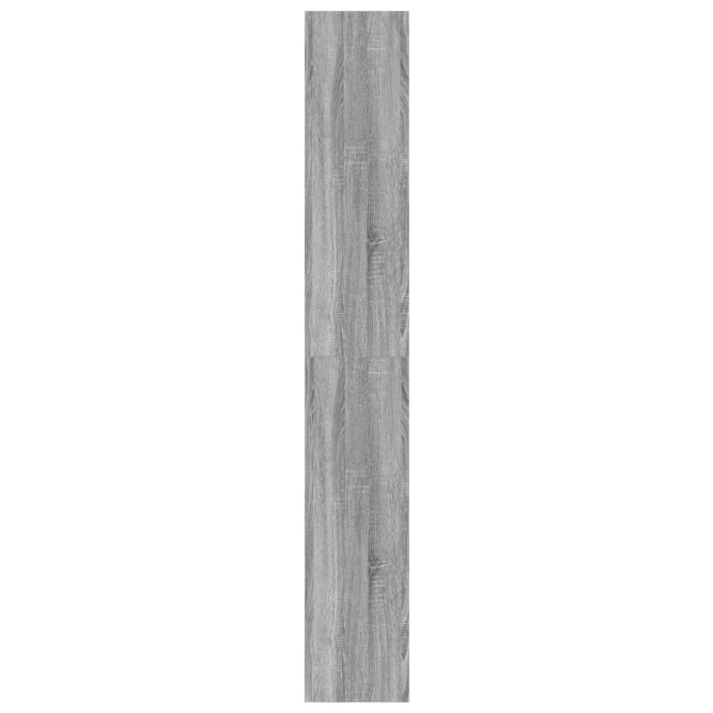 Armadio per Libri 6 livelli 80 x 30 x 198 cm Grigio Sonoma 3388356