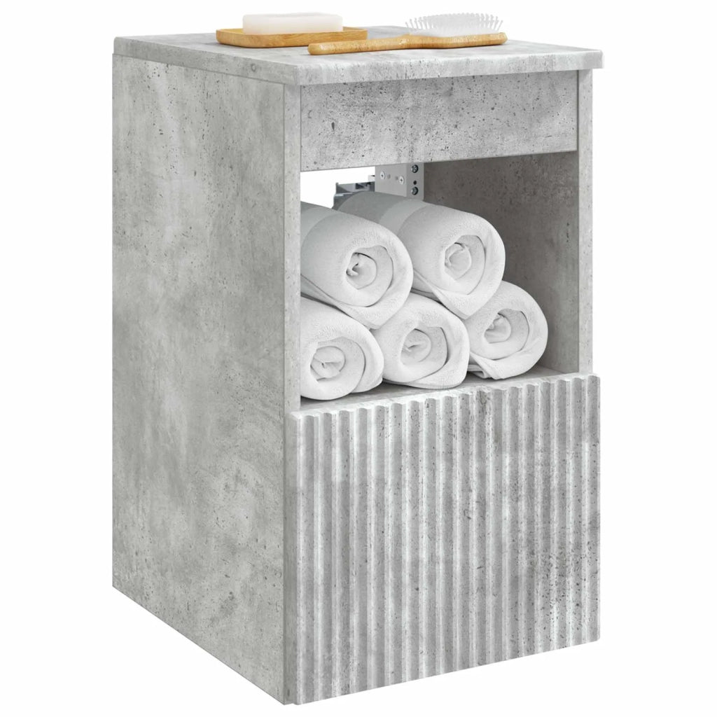 Mobile da Bagno Grigio Cemento 30 x 41 x 50 cm