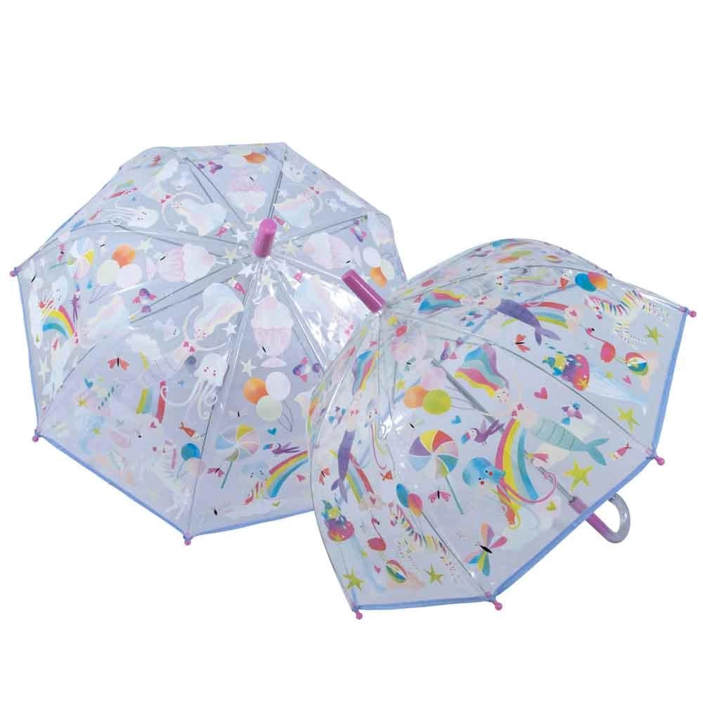 Floss & Rock - Colour Changing Umbrella - Fantasy Clear