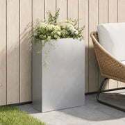 Vaso da giardino Argento 50 x 20 x 75 cm Acciaio Inox 8005464