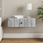 Tavolino da Parete Laterale Grigio Sonoma 59 x 34,5 x 17 cm 897981