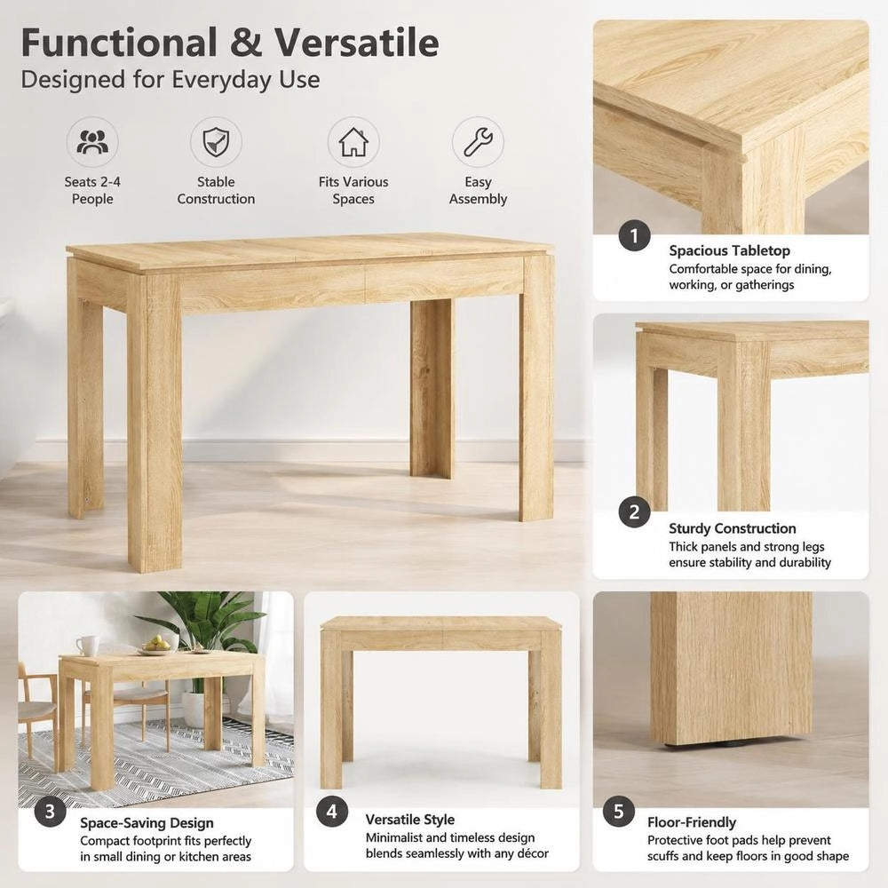 Dining Table Sonoma Oak 120x60x76 Cm Wood Composite