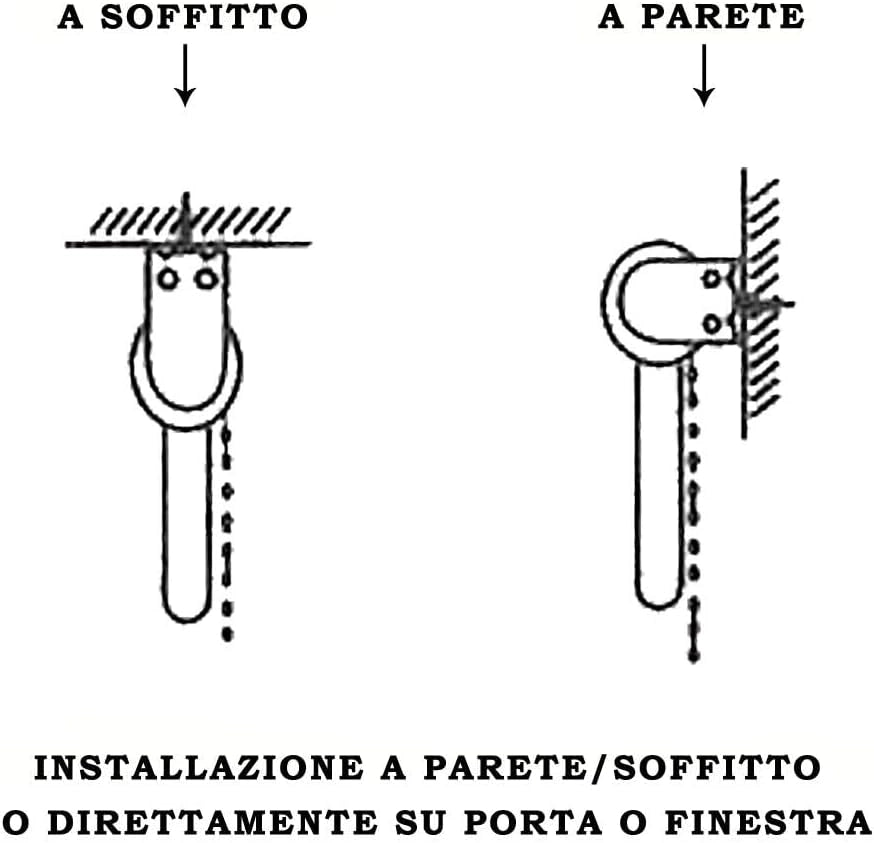 Tenda a Rullo Avvolgibile Porta Finestra Casa Ufficio Parete Soffitto Marrone 100x180 cm
