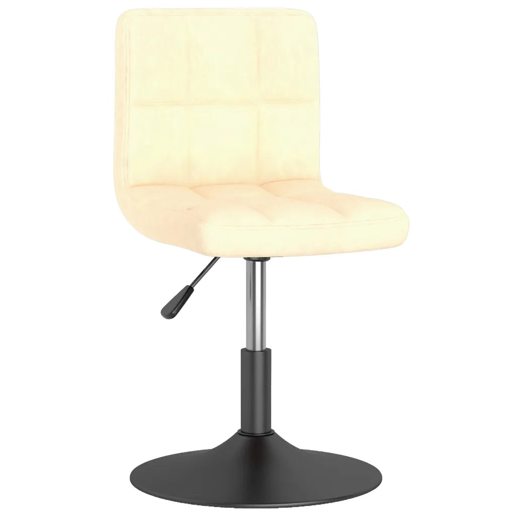 Sedie da Pranzo Girevoli 2 pz Crema in Velluto cod mxl 29044