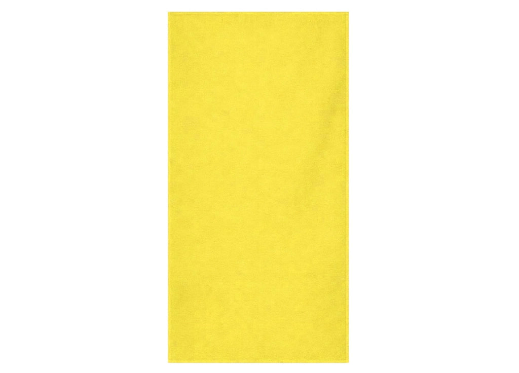 Telo Mare Grande 100x180 Spugna Spiaggia Piscina Maui Tinta Unita - Telo Mare - Giallo