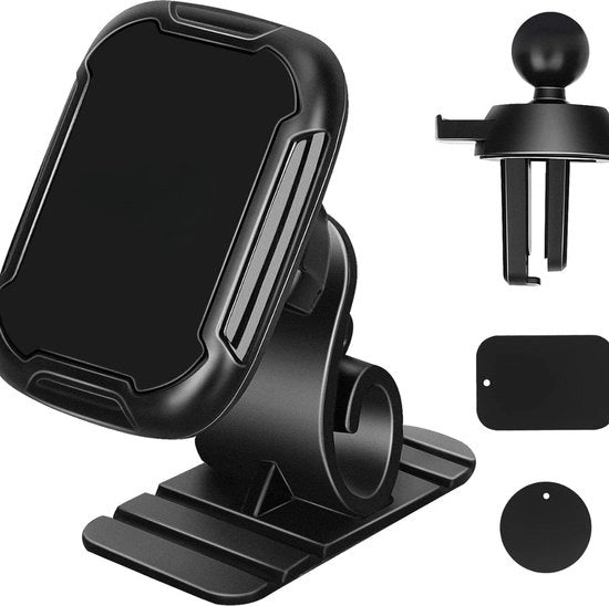 Supporto magnetico per telefono auto - Supporto per telefono cellulare auto - Supporto per navigatore auto - Supporto universale per telefono cellulare - Universale