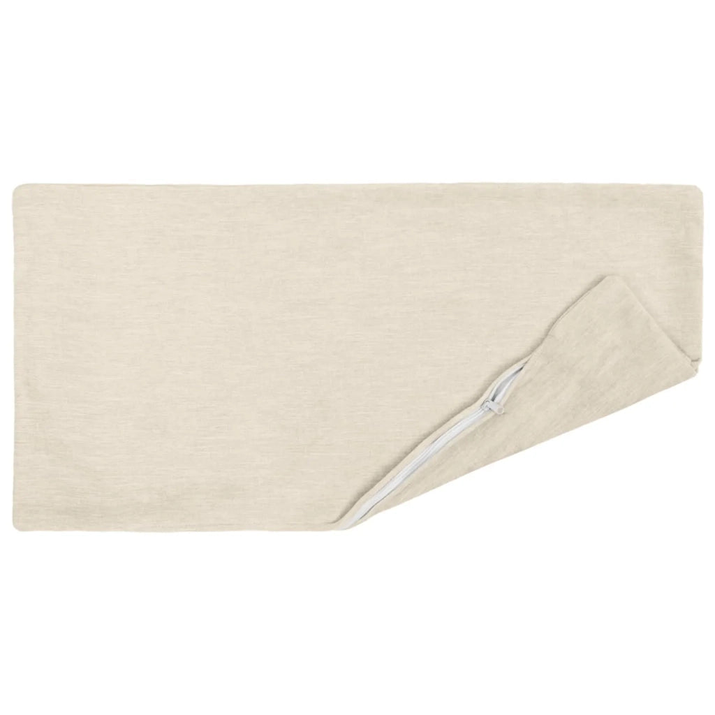 Cuscino con cuscino HEERLEN 2 pz Crema Tessuto Chenille 923941