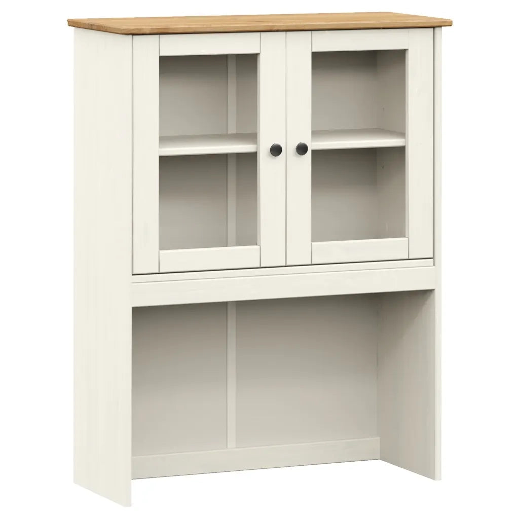 Credenza VIGO Bianca 78x40x175 cm in Legno Massello di Pino 3188302