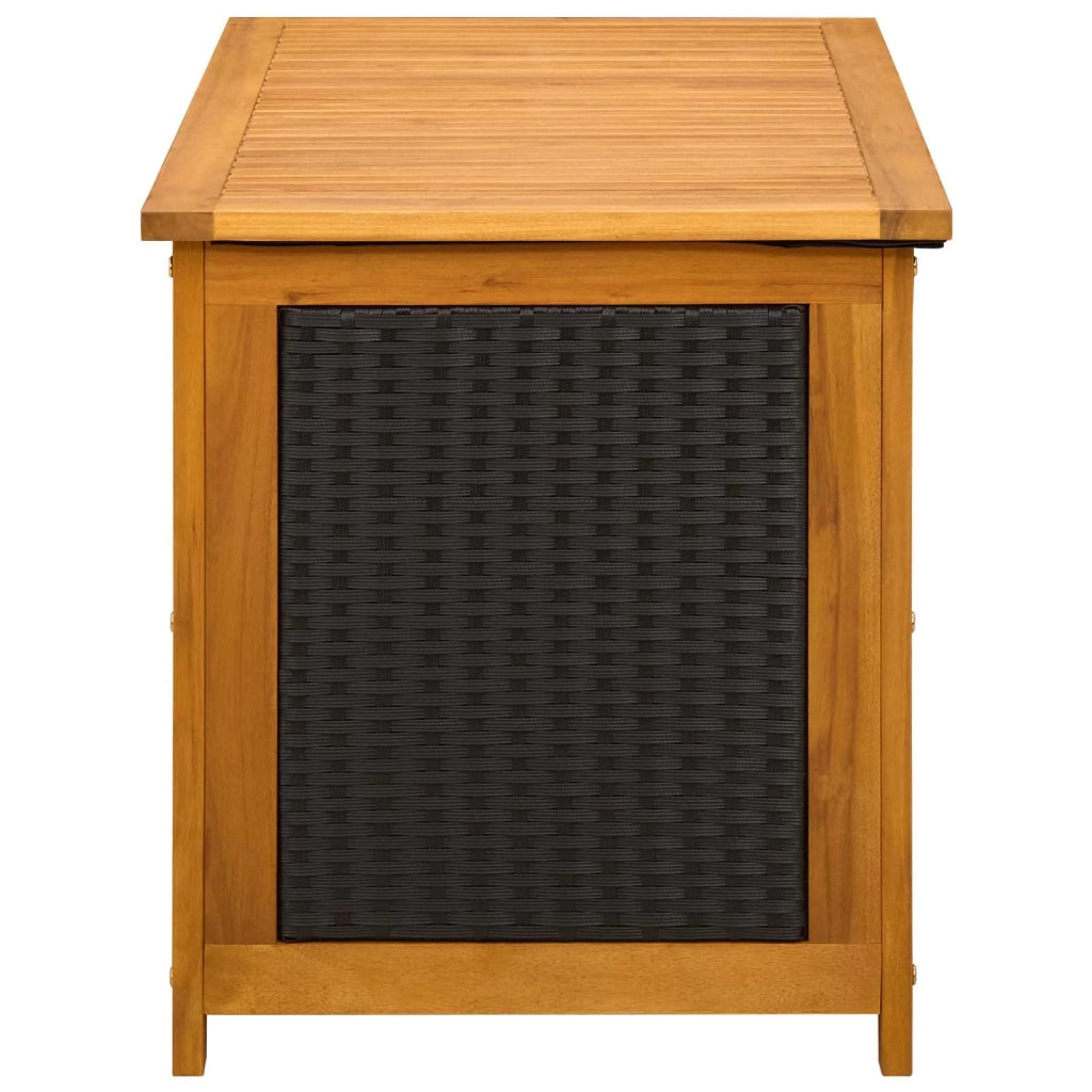 Scatola di Stoccaggio per Giardino 185 L 90 x 50 x 56 cm Nero 42002709
