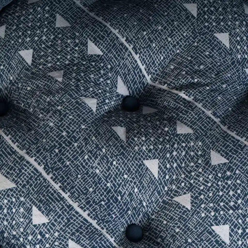 Unità di Divano Modulare Stampa Indigo 70 x 70 x 56 cm Tessuto 4019062