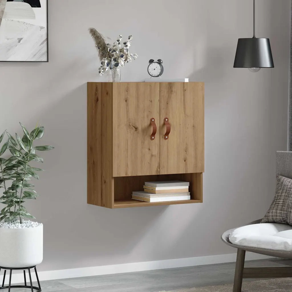 Armadietto a muro rovere artigianale 60 x 31 x 70 cm 879532