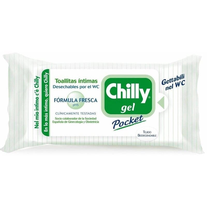 SET 12 CONFEZIONI DI CHILLY SALVIETTE INTIME 12 PZ FRESCHEZZA