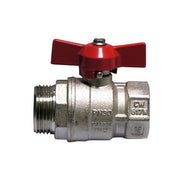 VALVOLA A SFERA MF CON FARFALLA LEVA ROSSA- 1 (DN 25) 30 bar / 435 psi- ITAP- pezzi 1