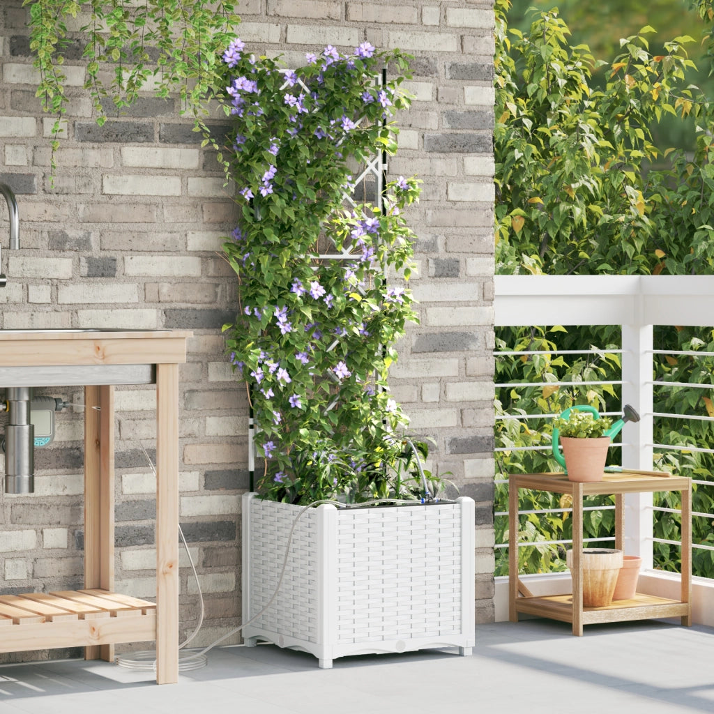Vasi da Giardino  con Sistema di Irrigazione per Acqua Bianco