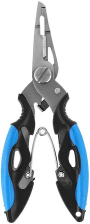 Racchetto per pesca a mano con lama in acciaio inossidabile, manico antiscivolo e viso a forma di tanga, progettato per una presa ergonomica e resistente alla corrosione.