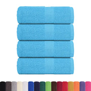 Asciugamani FROGN 4 pz Turchese 30x30 cm 360 g/m² 136969