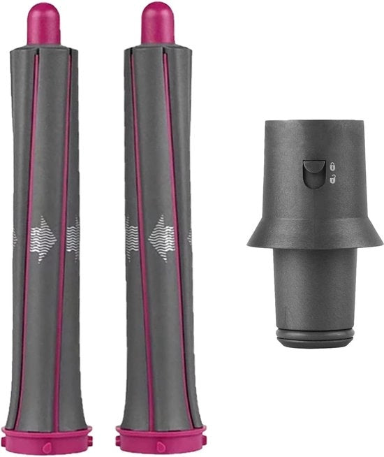 Set per capelli lunghi con automatische krultang da 3 cm adattabile a Dyson Supersonic con adattatore, adatto a diversi stili di capelli.