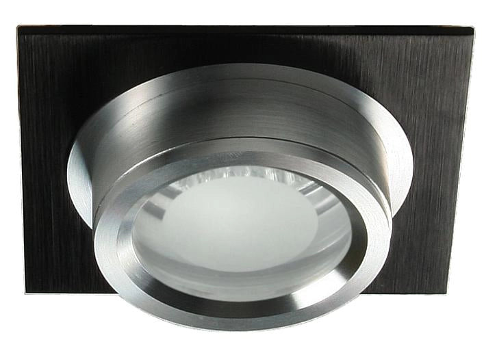 Faretto incasso quadrato 1xMR16 nero satinato Candellux