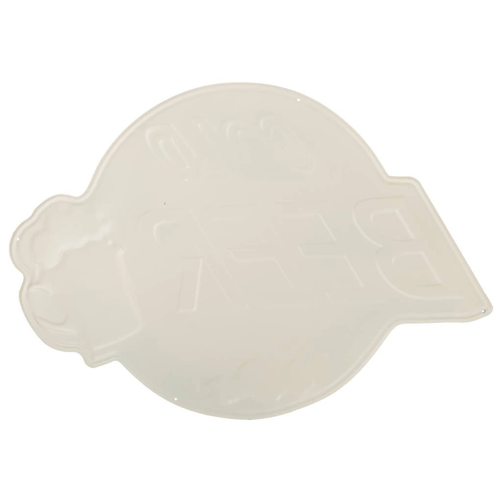 Piatto decorativo da parete in metallo 43x55x1h