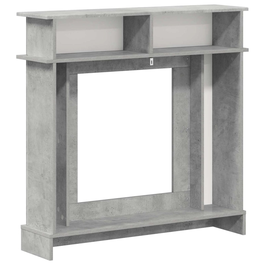 Cornice per camino Grigio Cemento 102 x 26 x 100 cm 8006645