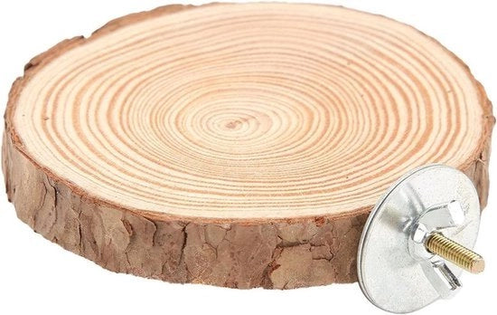 Accessori per uccelli - Standaio in legno - Piattaforma per sedersi - Per pappagalli - Adatto per gabbia - Allenamento - Giocattolo di arrampicata - Set di gabbia in legno - Becco di pappagallo con tavolo per zampe - Accessori per uccelli.