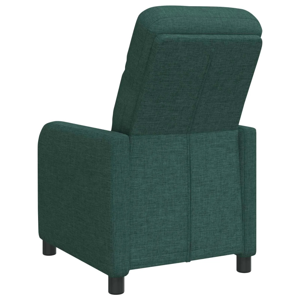 Divano Sedia-Poltrona reclinabile Verde Scuro Tessuto 550914