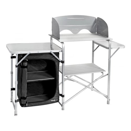 Mobile campeggio brunner 0426034n.c03 snack easy silver e black silver