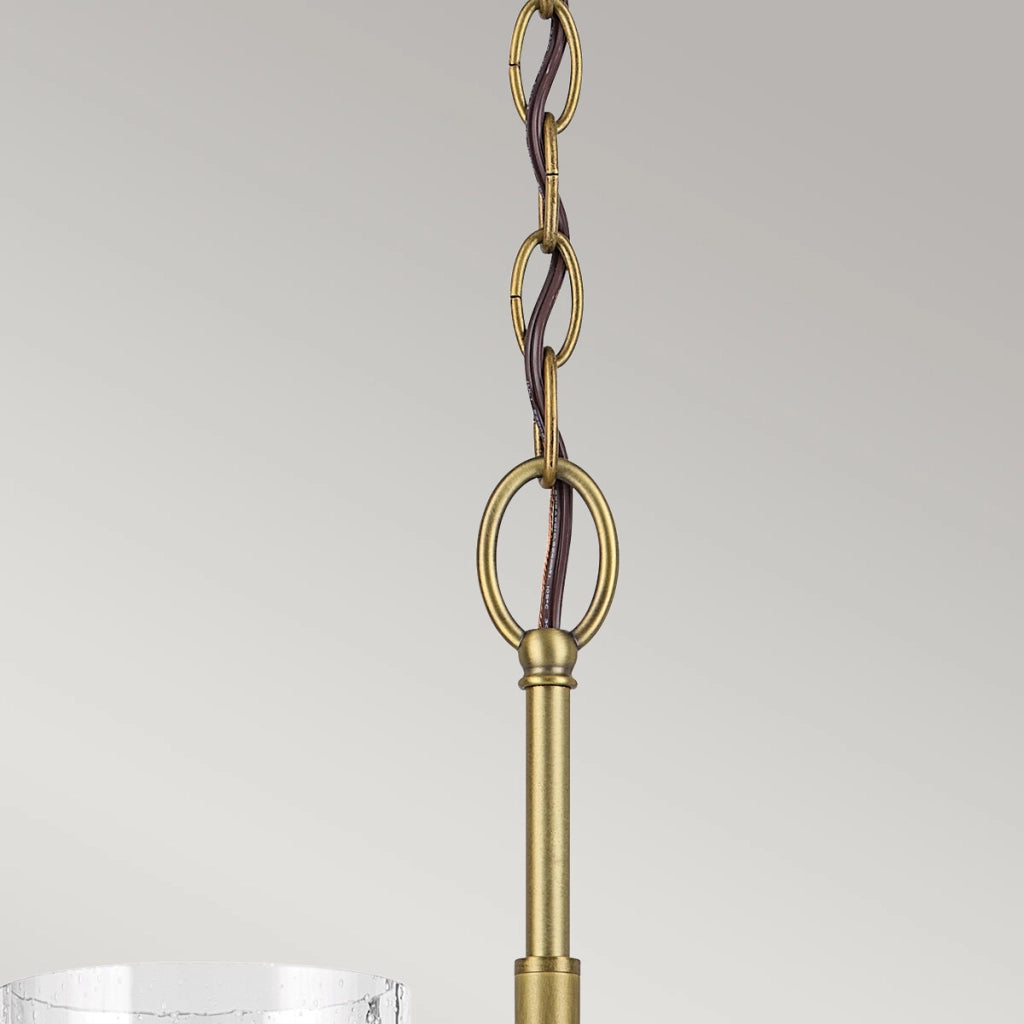 Lampadario WINSLOW ottone 6xE27 vetro bolle Kichler