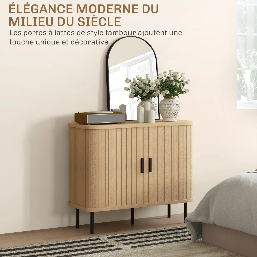 Armadio con ante scorrevoli ¨C zephmum ¨C rovere, 80x40x180 cm