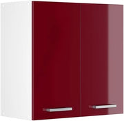 Pensile da cucina R-Line, Rosso lucido, 60 cm, per la libera combinazione all'interno di sistemi cucina modulari