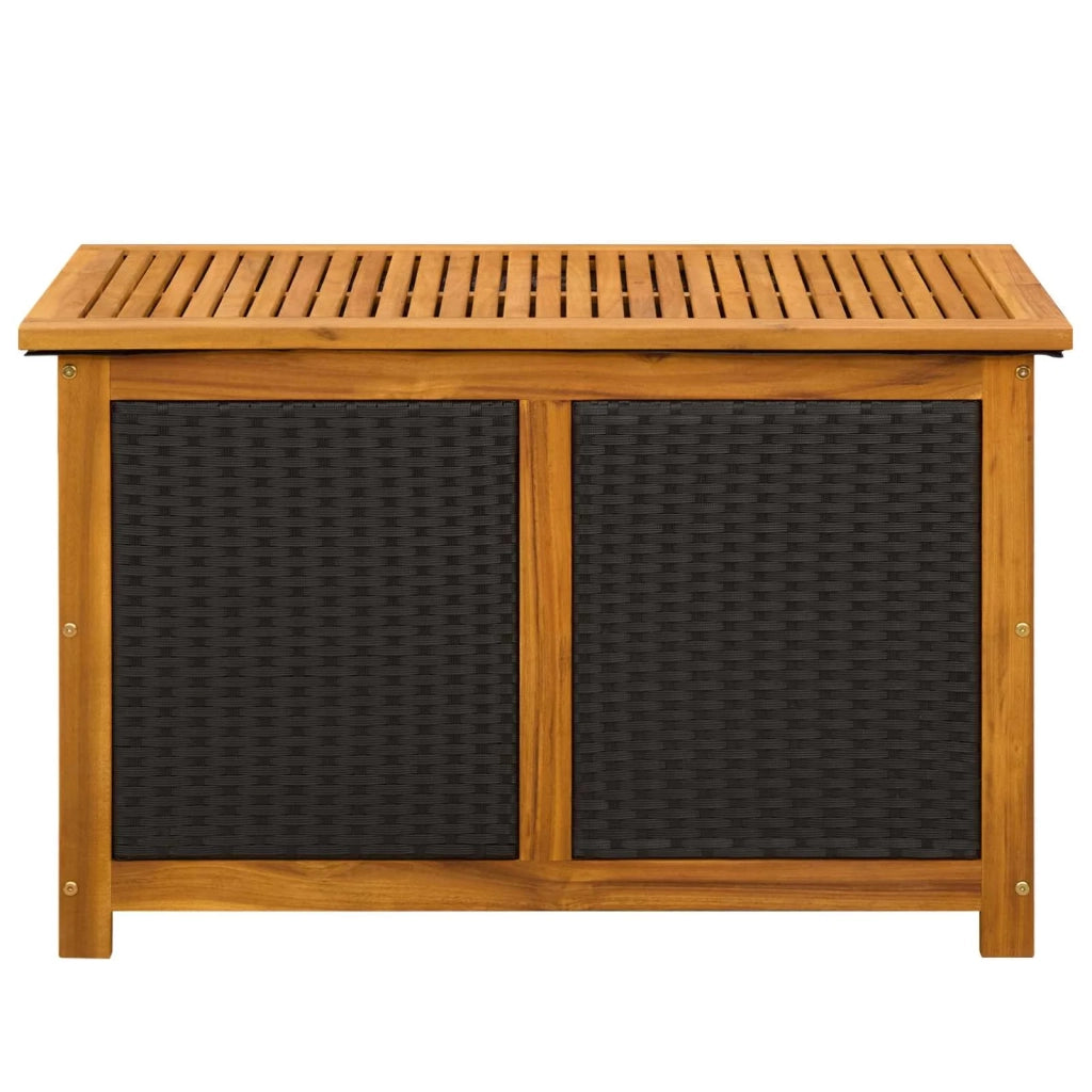 Scatola di Stoccaggio per Giardino 185 L 90 x 50 x 56 cm Nero 42002709