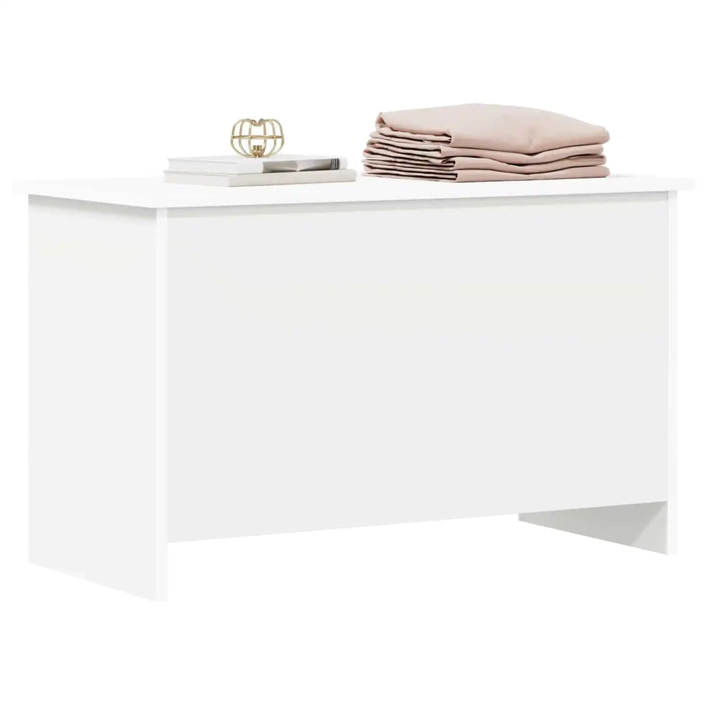 Cassa di stoccaggio Bianco 80 x 40 x 50 cm Legno ingegnerizzato 8011259