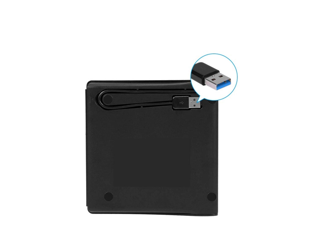 Masterizzatore DVD-RW Esterno USB 3.0 Ultra Slim Portatile Player e Writer DVD-ROM Plug & Play per PC