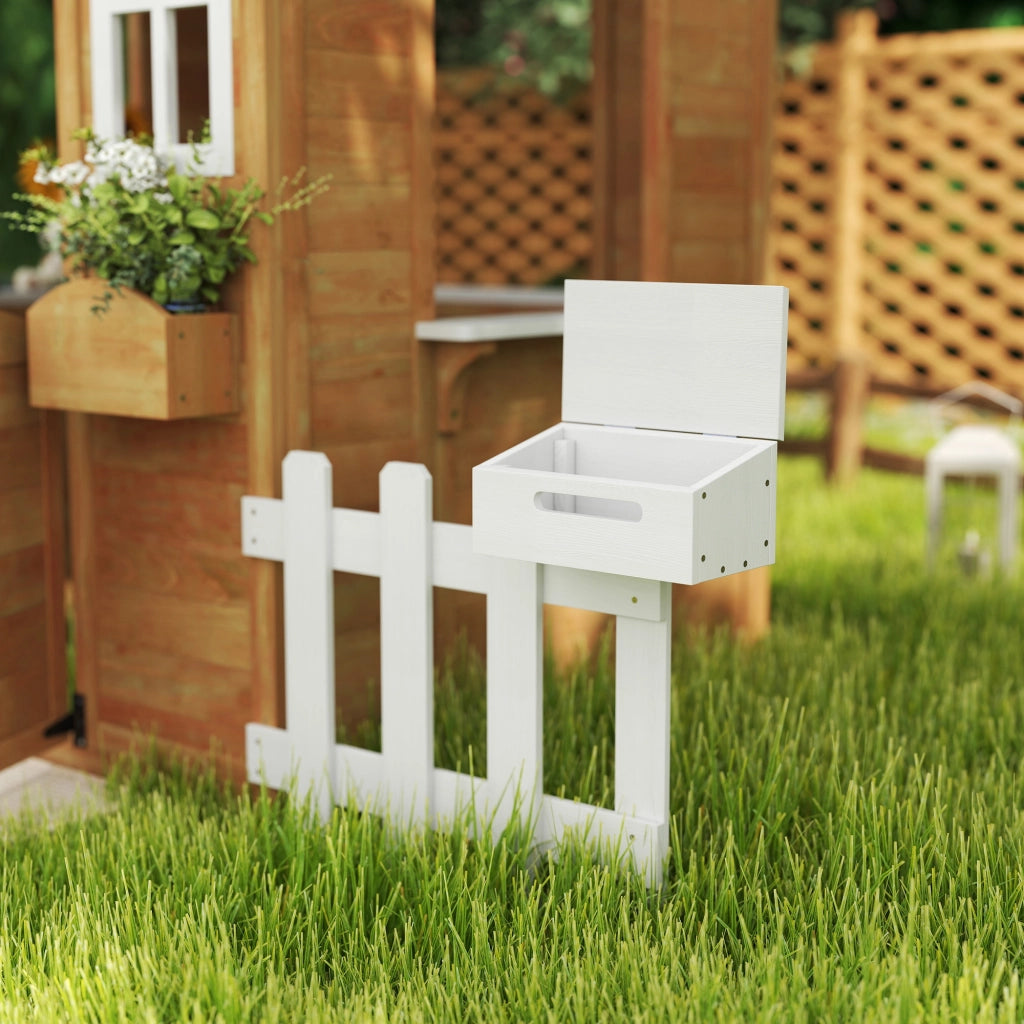 Casetta gioco bambini legno giardino ¨C Xylo ¨C finestre porta panchina cassetta lettere 3-6 anni