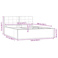 Giroletto con Contenitore Idraulico Bianco Similpelle 120x200cm