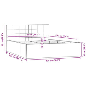Giroletto con Contenitore Idraulico Bianco Similpelle 120x200cm