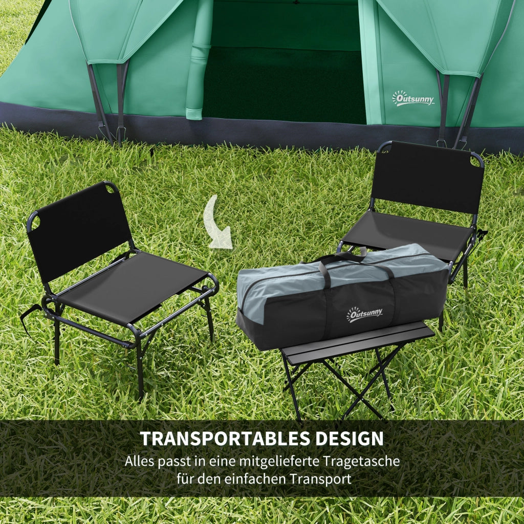 Tenda da campeggio per 5-6 persone ¨C Zephmum ¨C Verde/Nero 455x220x180 cm