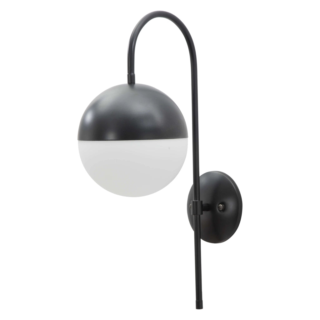 Haines, Lampada da Parete Necessaria 1 Lampadina, Nero