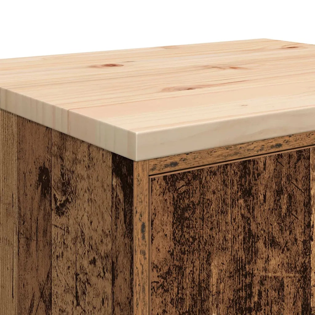 Armadietto da Garage in Legno Vecchio 60x51x85 cm CFW6841577