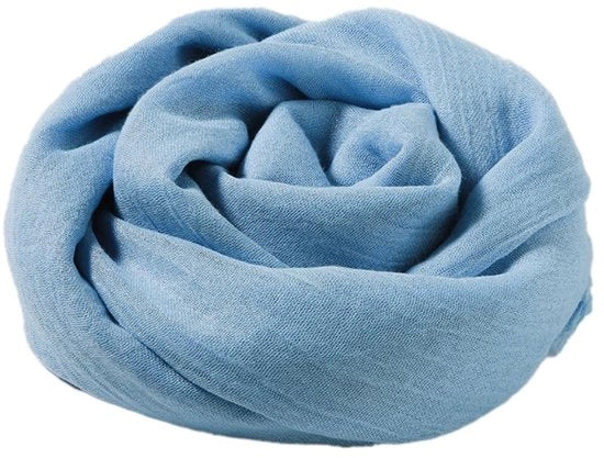 Sciarpa Effen Cotone/Lino - Dimensioni Grande 95x195 cm - Stola Elegante - Regalo per Donne - Idonea per la Pelle e Duratura - Sciarpa