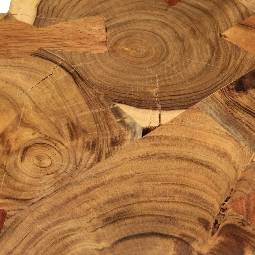 Tavolo a Tronco Legno Massello di Acacia 90x60x110 cm 243959