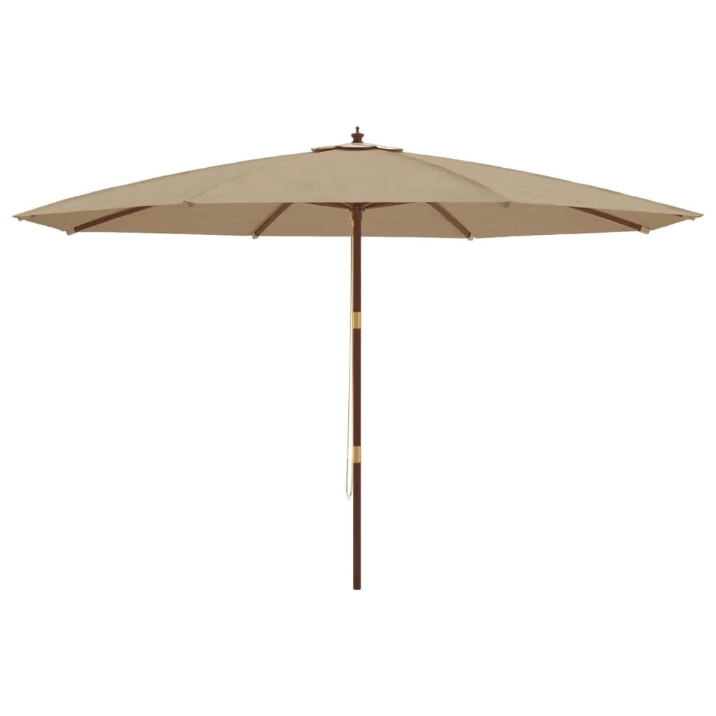 Ombrellone da giardino con palo in legno 400 x 273 cm tortora 02_0008361