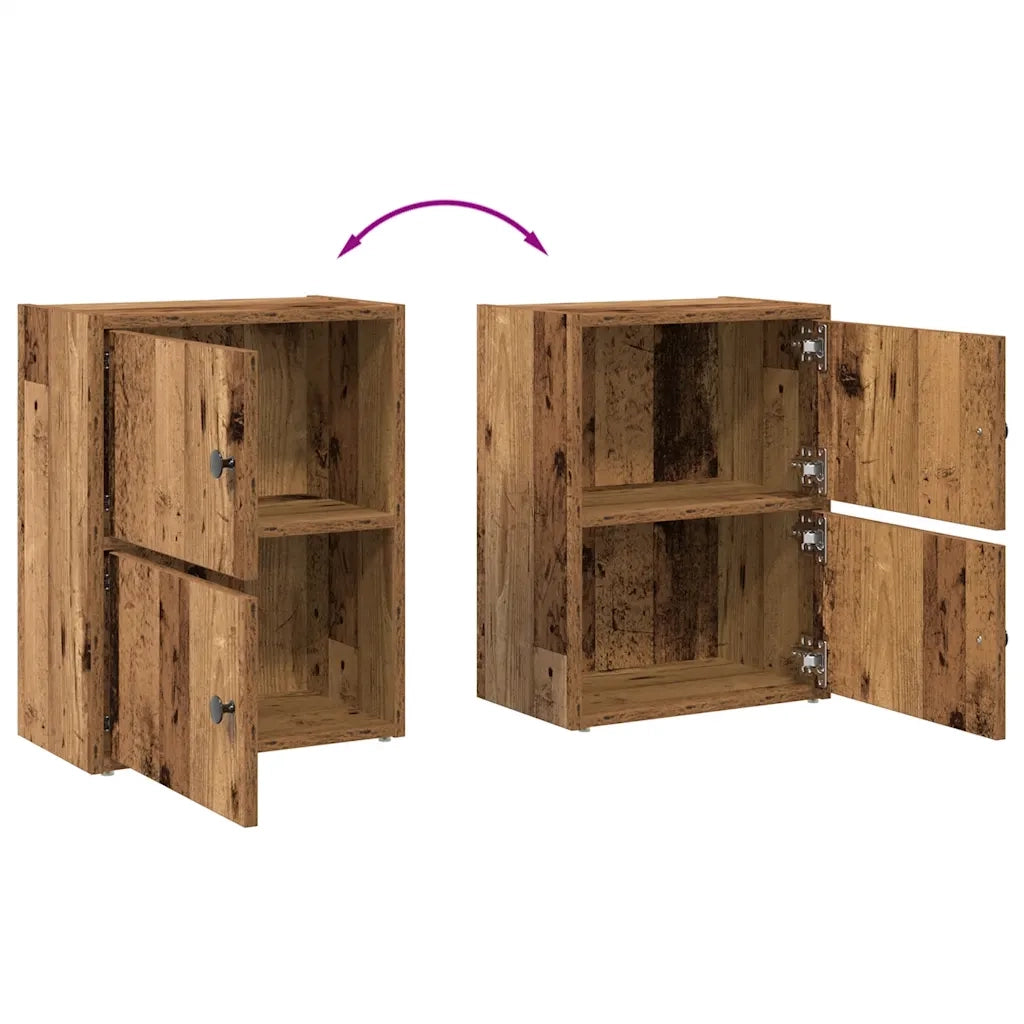 Libreria Legno Vecchio 40x24x52 cm in Legno Multistrato