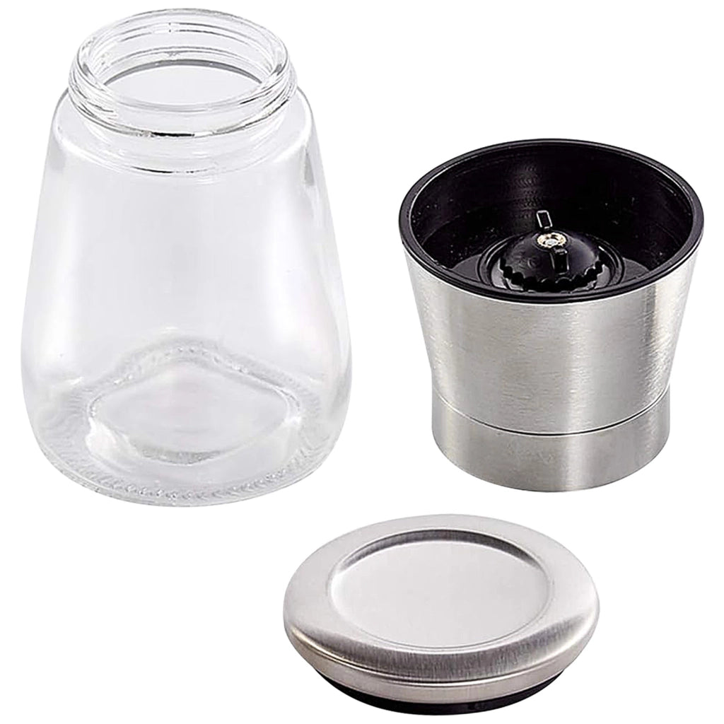 Macinini per sale e pepe Manuel Inox e Vetro Ultra Resistente Solido Argento Cheffinger