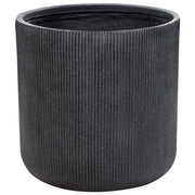 Vaso da fiori per in fibra di argilla grigio 55 x 55 x 55 cm giardino esterno terrazzo